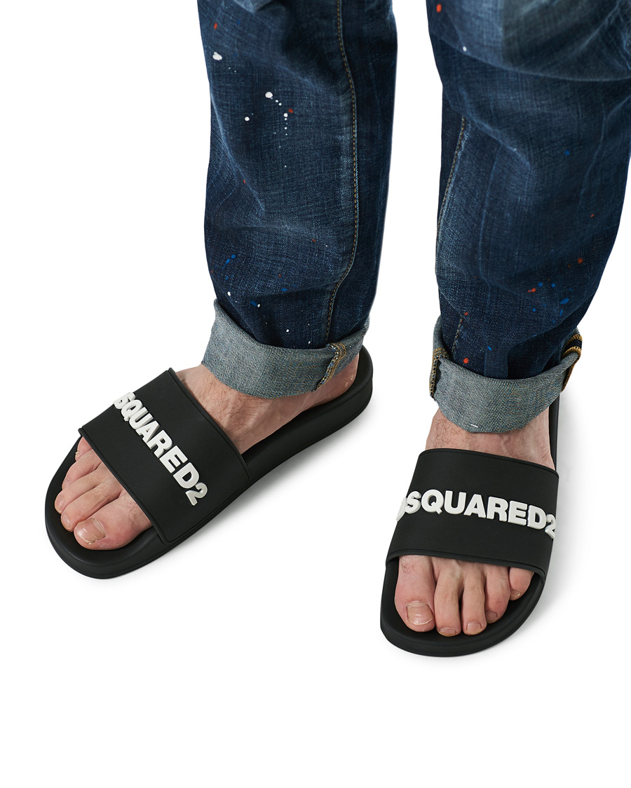 Homme | Dsquared2 Pool Slides Black | Dsquared2 | Pool Slides Black