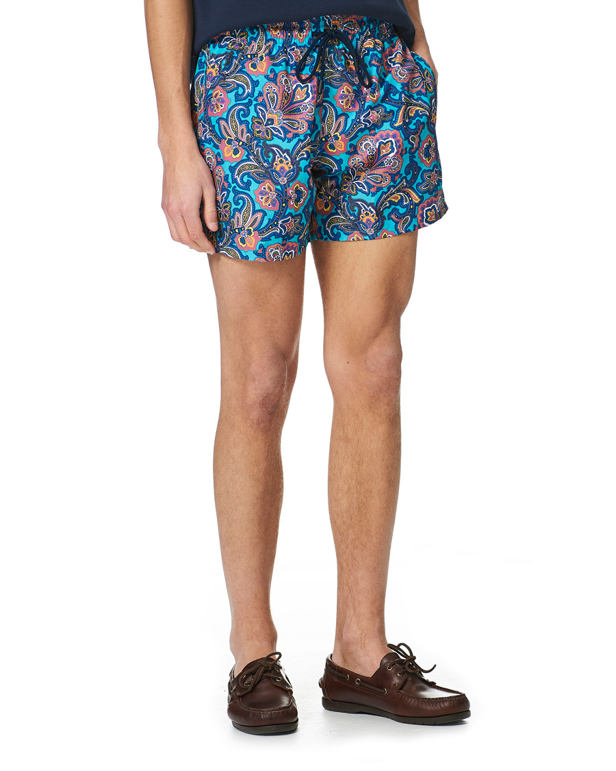 Homme | Maillots De Bain | Etro | Paisley Swim Trunks Blue