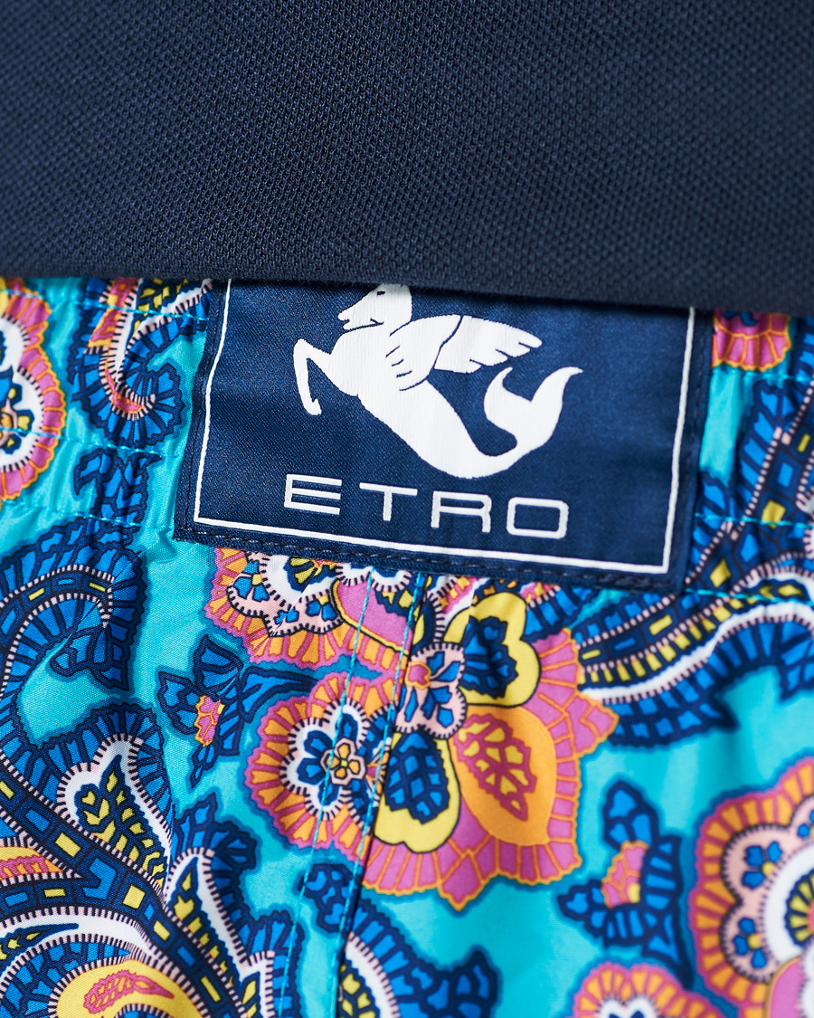Homme | Maillots De Bain | Etro | Paisley Swim Trunks Blue