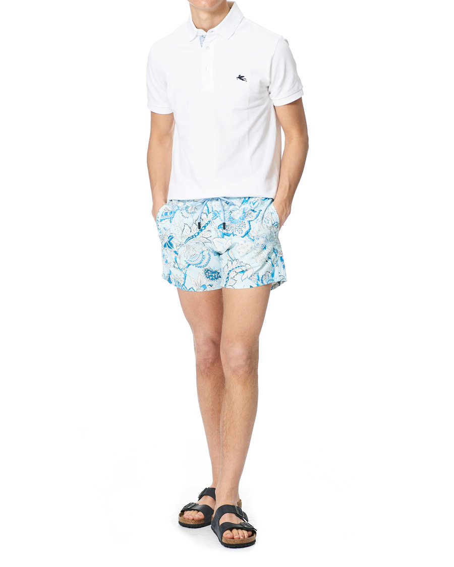 Homme | Maillots De Bain | Etro | Floral Swim Trunks Light Blue