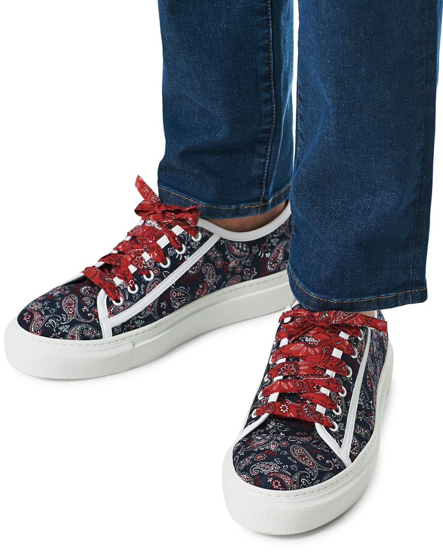 Homme | Etro Bandana Print Sneakers Navy | Etro | Bandana Print Sneakers Navy