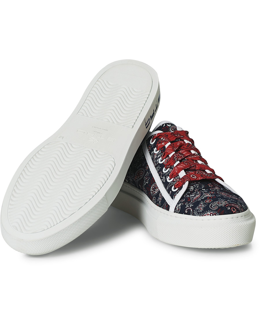 Homme | Etro Bandana Print Sneakers Navy | Etro | Bandana Print Sneakers Navy