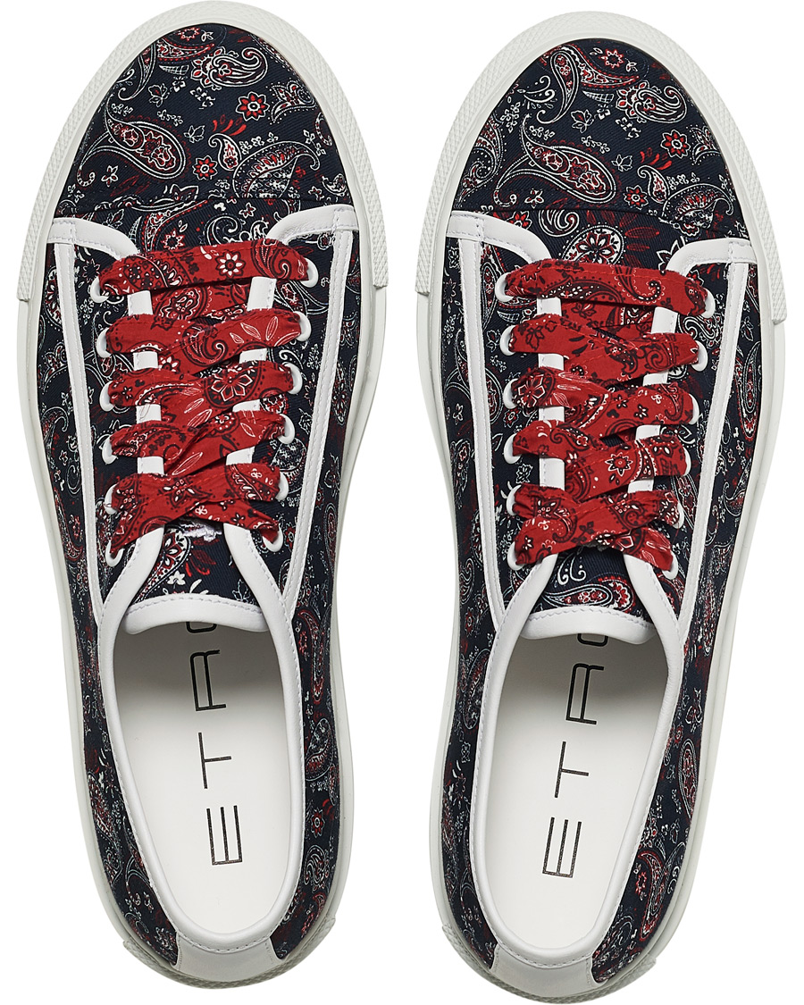 Homme | Etro Bandana Print Sneakers Navy | Etro | Bandana Print Sneakers Navy