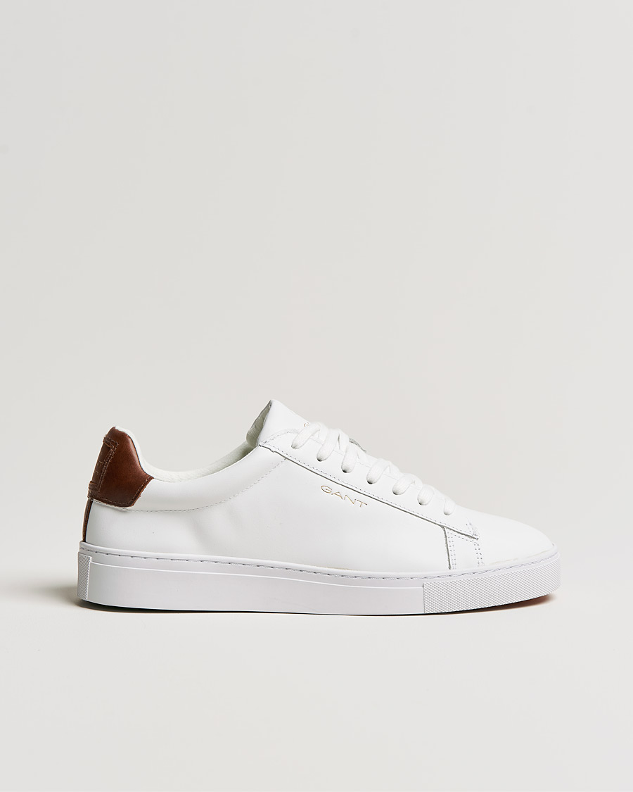 Homme | GANT Mc Julien Sneaker Bright White/Cognac | GANT | Mc Julien Sneaker Bright White/Cognac