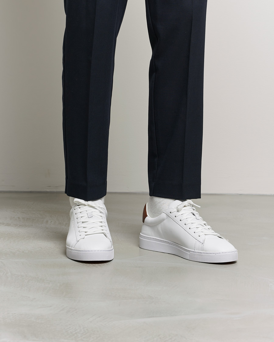 Homme | GANT Mc Julien Sneaker Bright White/Cognac | GANT | Mc Julien Sneaker Bright White/Cognac