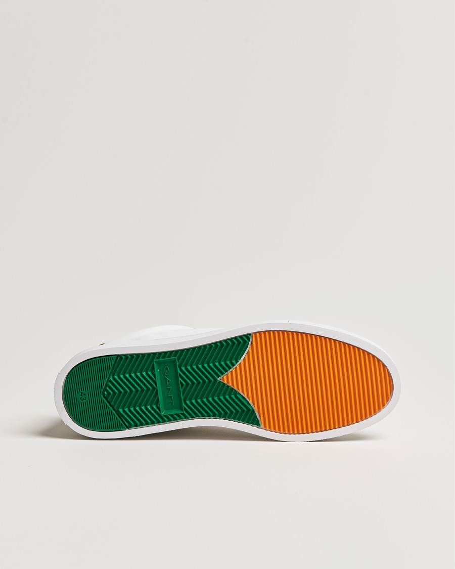 Homme | GANT Mc Julien Sneaker Bright White/Cognac | GANT | Mc Julien Sneaker Bright White/Cognac