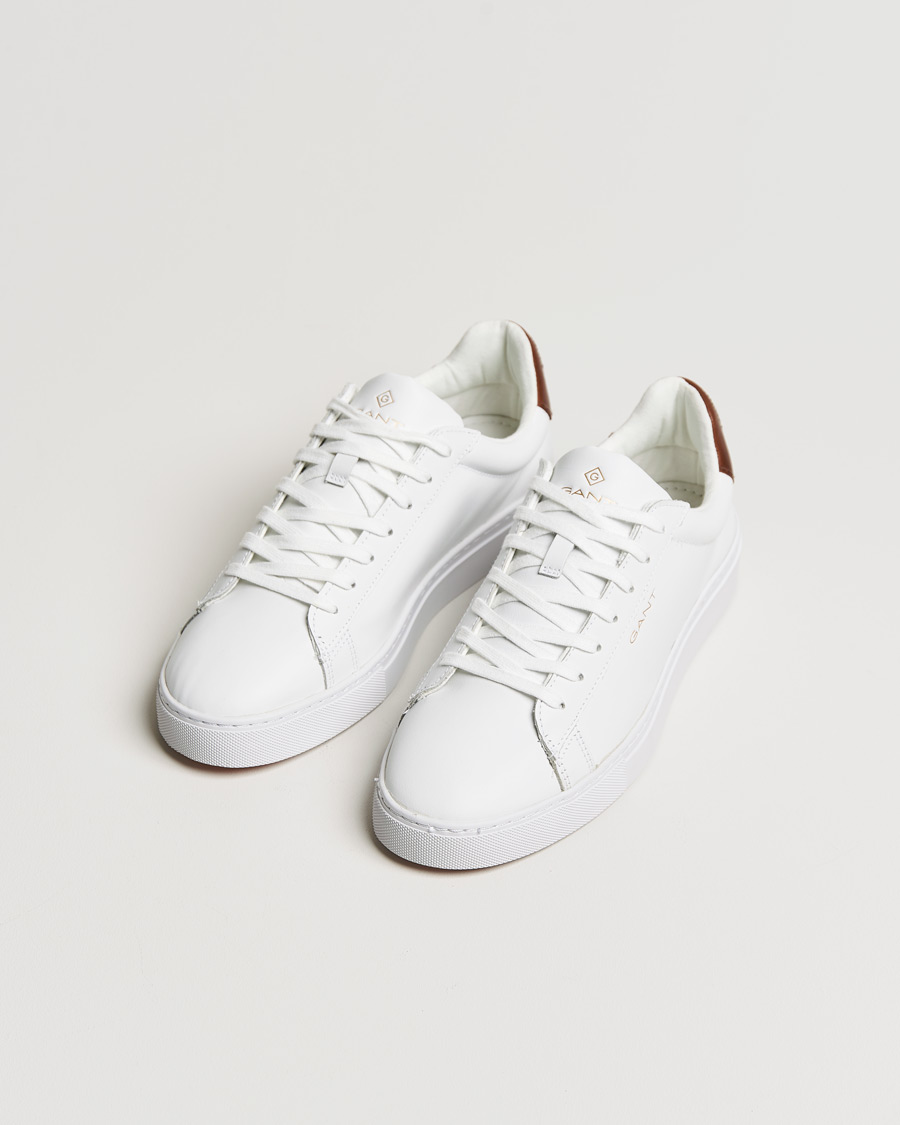 Homme | GANT Mc Julien Sneaker Bright White/Cognac | GANT | Mc Julien Sneaker Bright White/Cognac