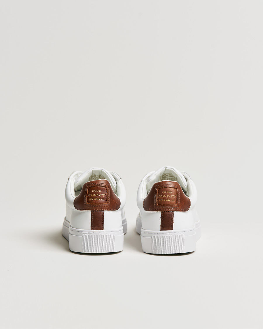 Homme | GANT Mc Julien Sneaker Bright White/Cognac | GANT | Mc Julien Sneaker Bright White/Cognac