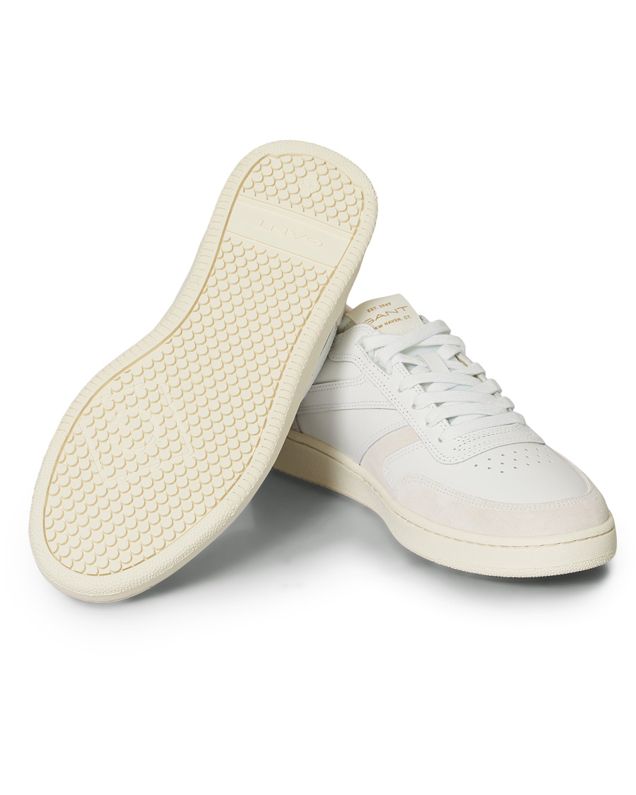 Homme | GANT Goodpal Sneaker White/Sand Suede | GANT | Goodpal Sneaker White/Sand Suede