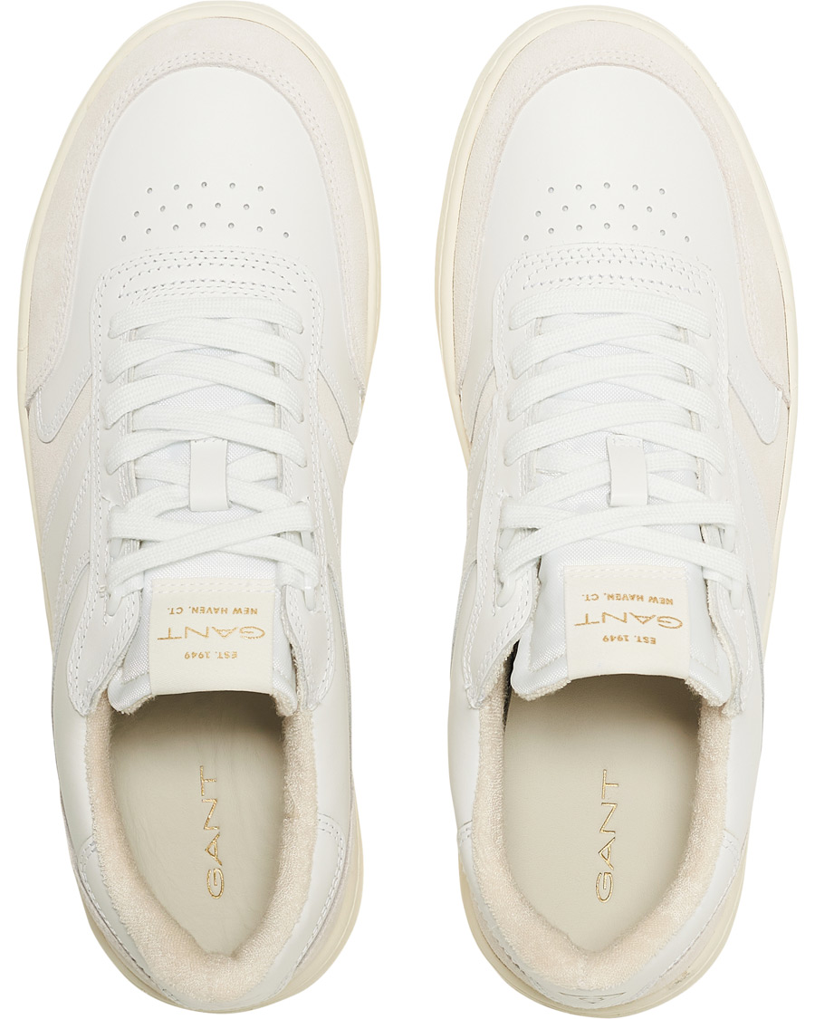 Homme | GANT Goodpal Sneaker White/Sand Suede | GANT | Goodpal Sneaker White/Sand Suede