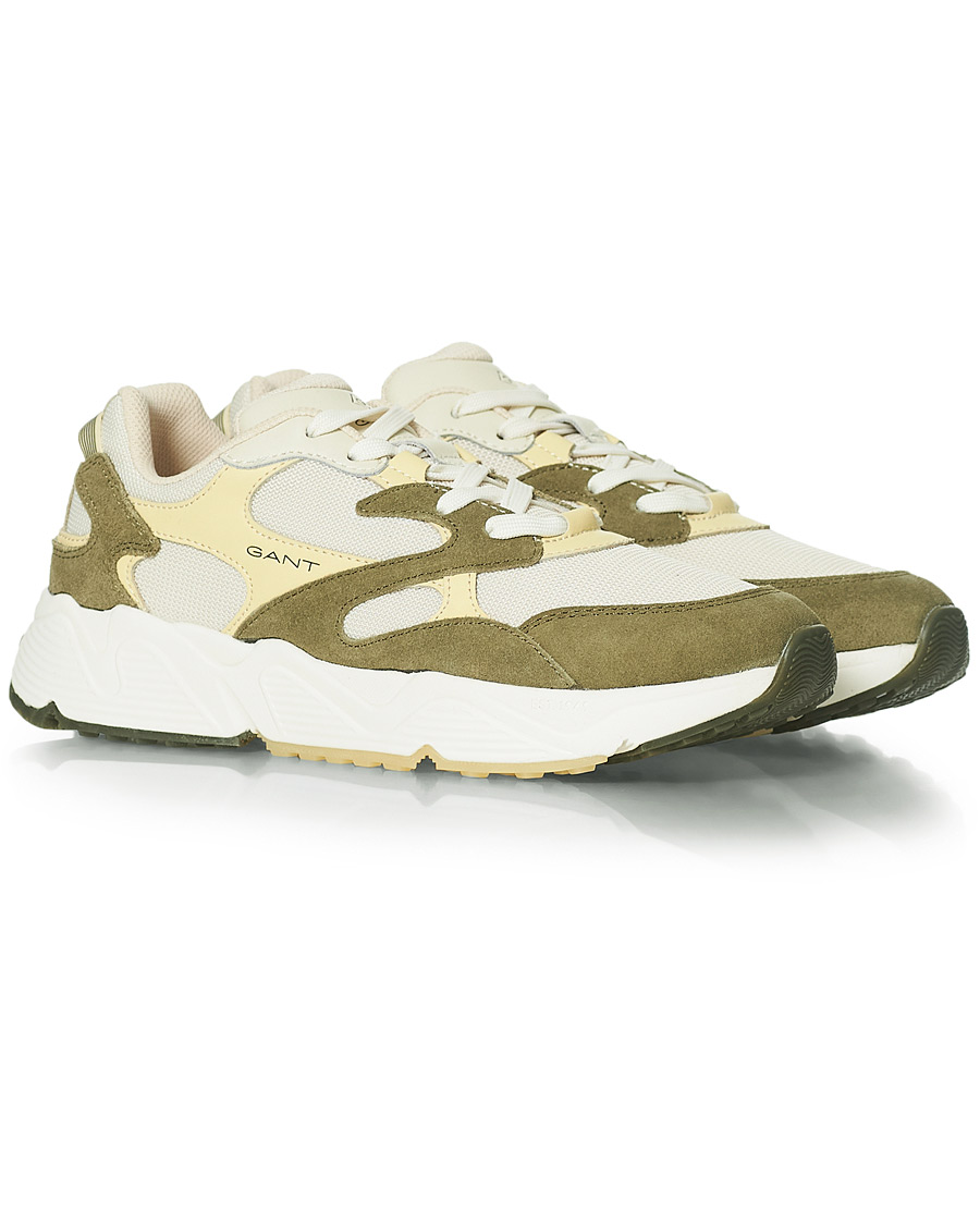 Homme | GANT Profello Running Sneaker Green/Off White | GANT | Profello Running Sneaker Green/Off White