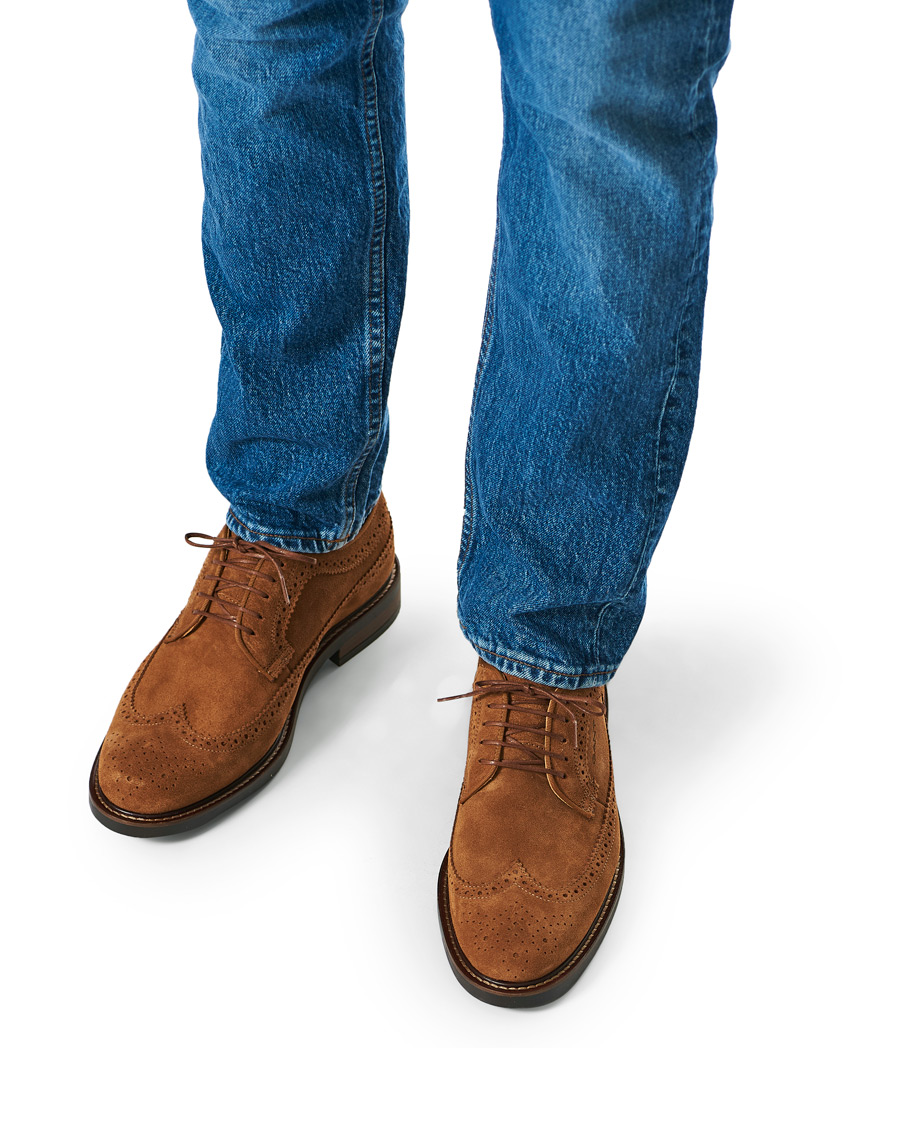Homme | GANT St Akron Brouge Derby Cognac Suede | GANT | St Akron Brouge Derby Cognac Suede