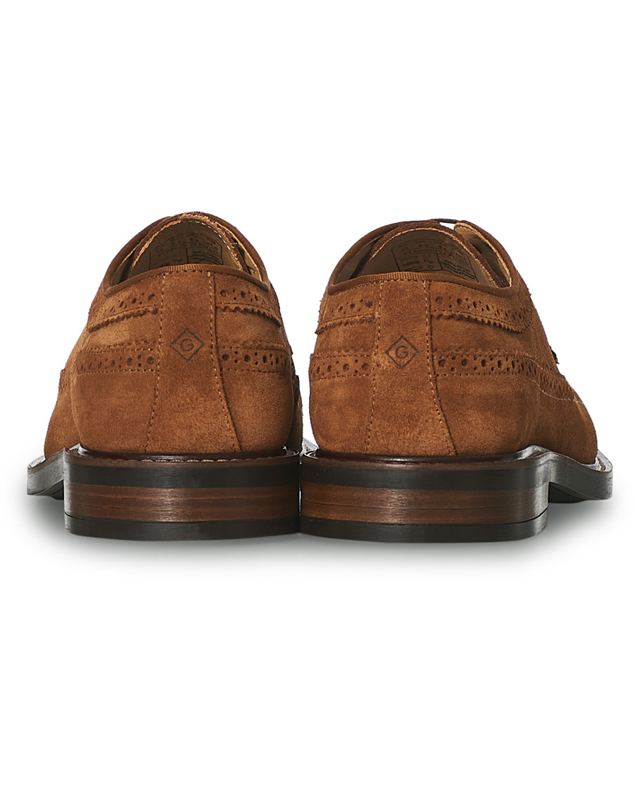 Homme | GANT St Akron Brouge Derby Cognac Suede | GANT | St Akron Brouge Derby Cognac Suede