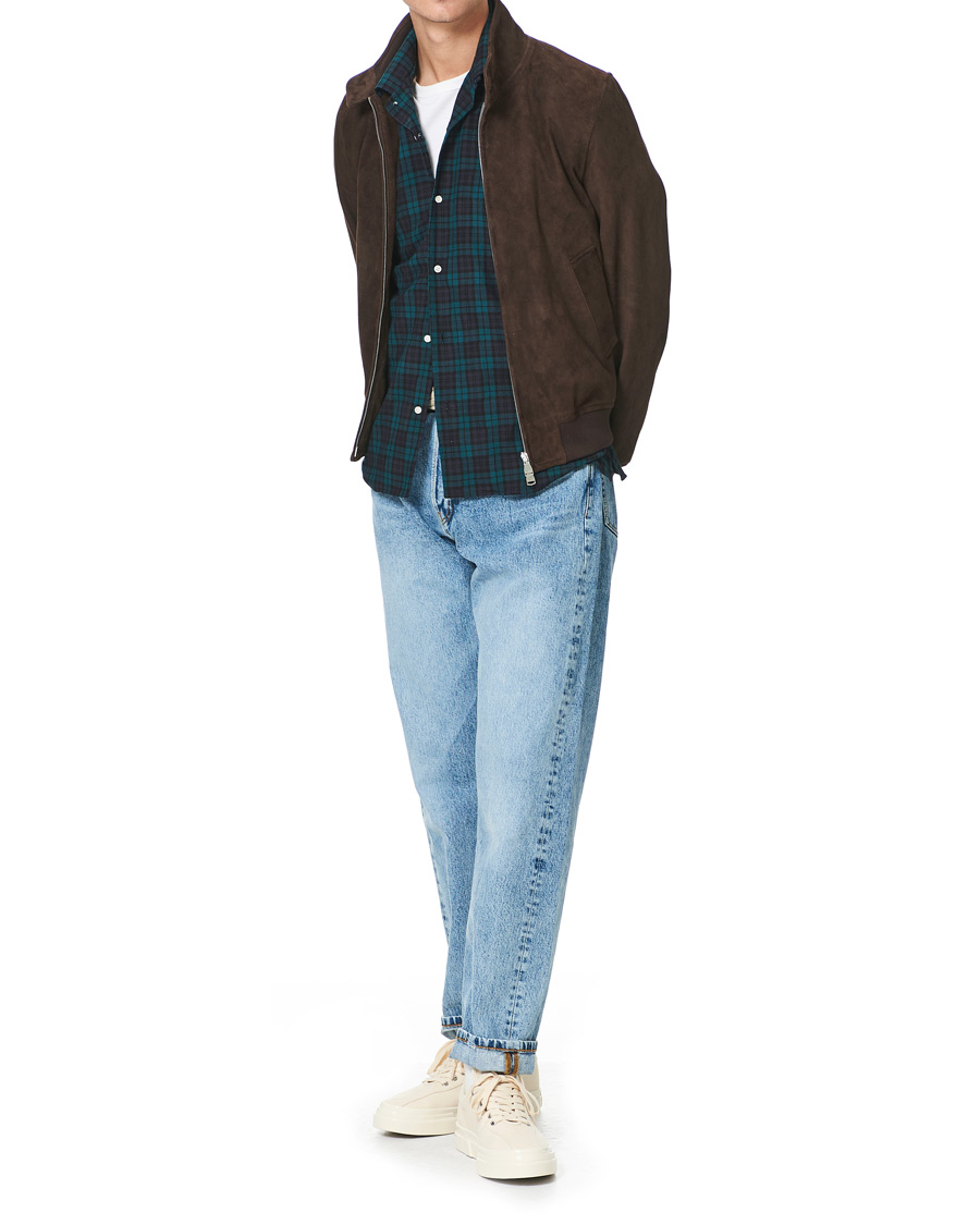 Homme | Chemises | Gitman Vintage | Panama Cloth Camp Collar Shirt Blackwatch