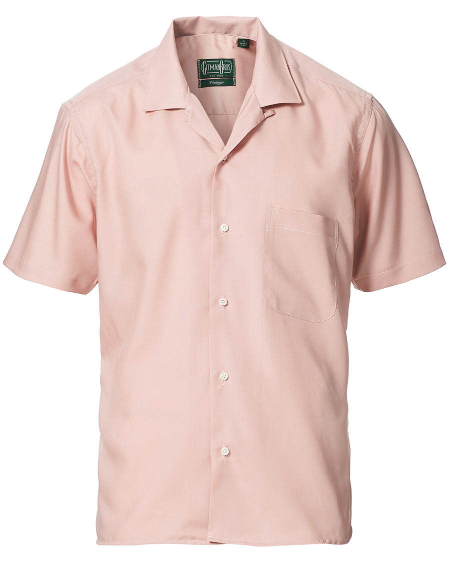 Homme | Chemises | Gitman Vintage | Rayon Camp Collar Shirt Rose Pastel