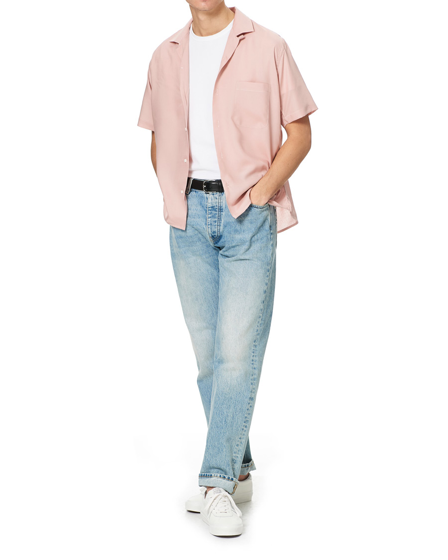 Homme | Chemises | Gitman Vintage | Rayon Camp Collar Shirt Rose Pastel