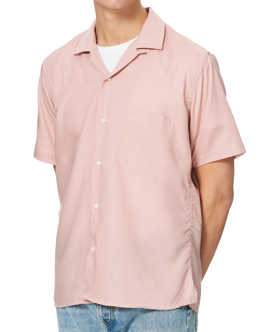 Homme | Chemises | Gitman Vintage | Rayon Camp Collar Shirt Rose Pastel