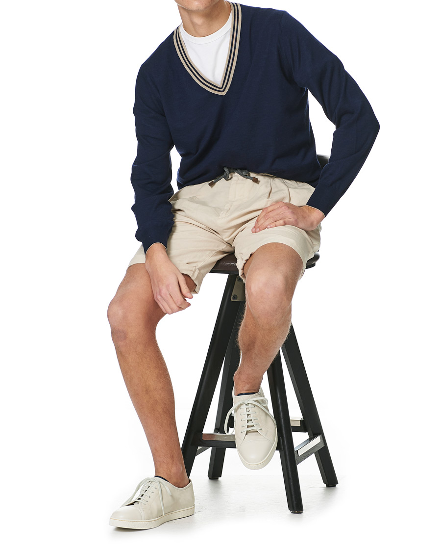 Homme | Pulls Et Tricots | Brunello Cucinelli | Cashmere/Wool Tennis Sweater Navy
