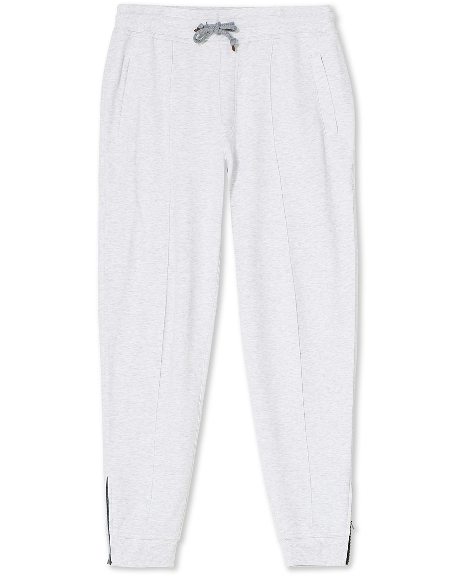 Homme | Pantalons | Brunello Cucinelli | Soft Cotton Jersey Sweatpants Pearl Grey