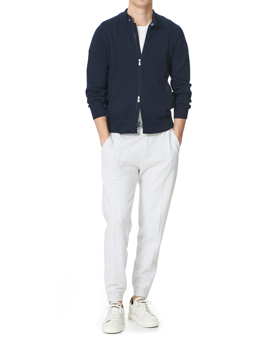 Homme | Pantalons | Brunello Cucinelli | Soft Cotton Jersey Sweatpants Pearl Grey