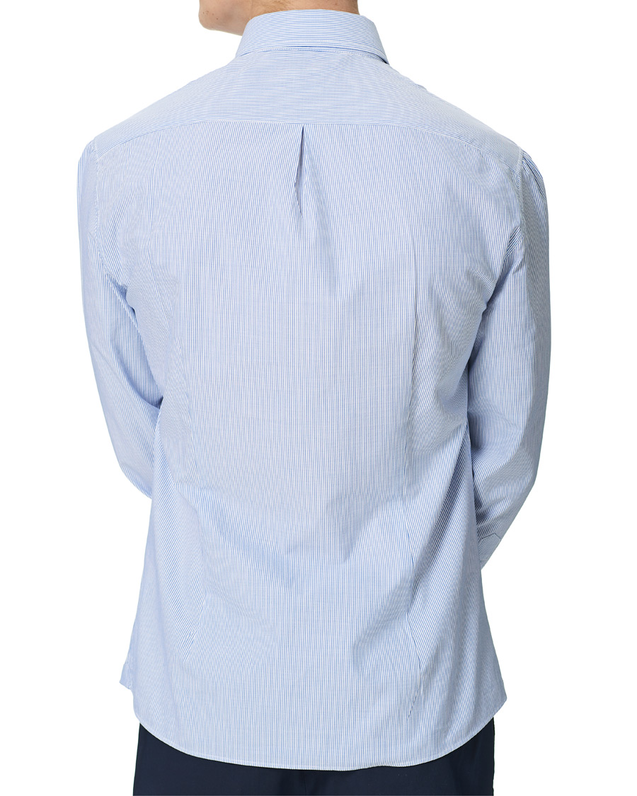 Heren | Overhemden | Brunello Cucinelli | Slim Fit Striped Button Down Shirt Blue