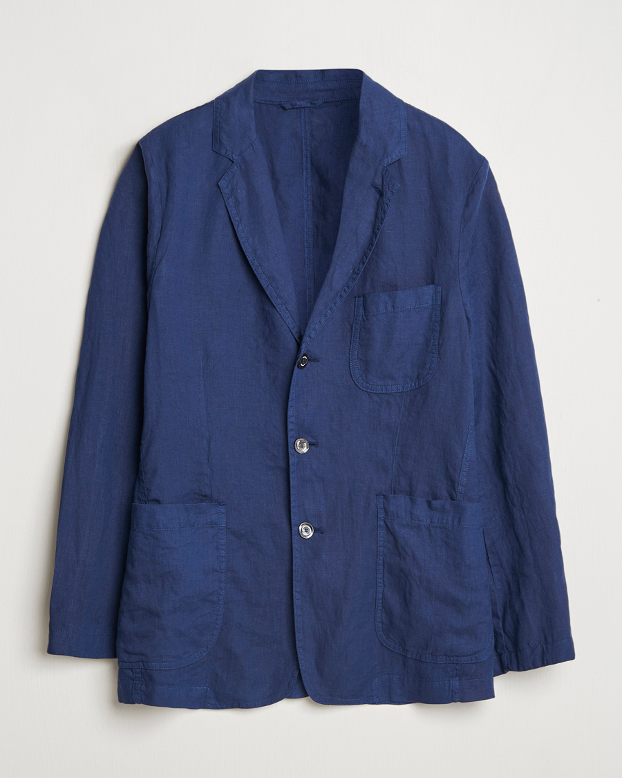 Heren | Blazers | Aspesi | Samuraki Linen Blazer Navy