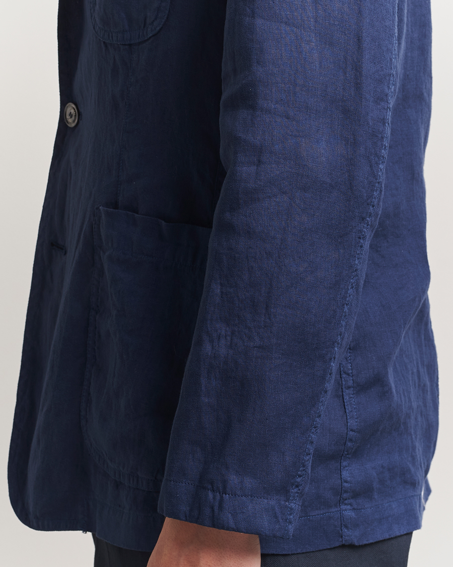 Heren | Blazers | Aspesi | Samuraki Linen Blazer Navy