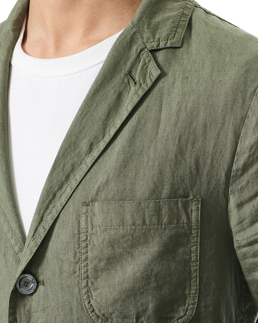 Homme | Blazers | Aspesi | Samuraki Linen Blazer Military