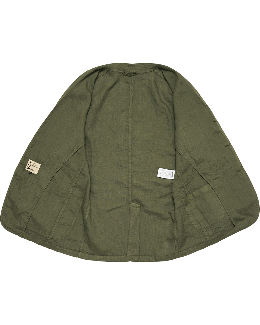 Homme | Blazers | Aspesi | Samuraki Linen Blazer Military