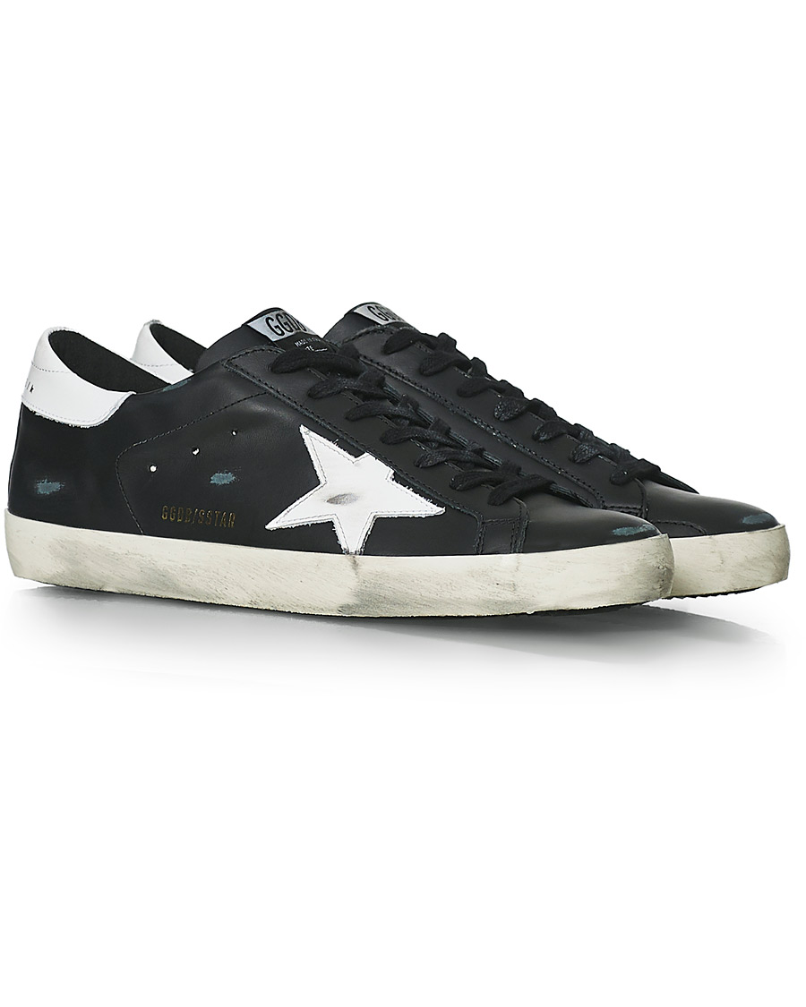 Homme | Golden Goose Deluxe Brand Super-Star Sneakers Black/White | Golden Goose | Deluxe Brand Super-Star Sneakers Black/White