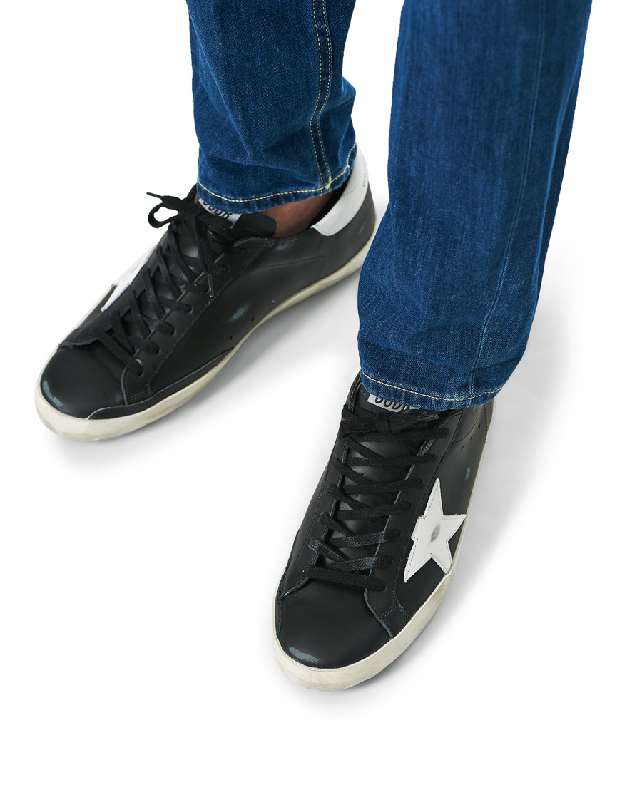 Homme | Golden Goose Deluxe Brand Super-Star Sneakers Black/White | Golden Goose | Deluxe Brand Super-Star Sneakers Black/White