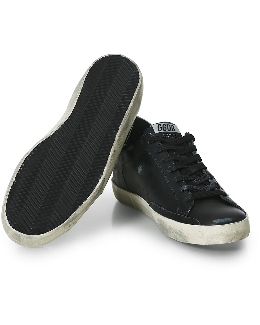 Homme | Golden Goose Deluxe Brand Super-Star Sneakers Black/White | Golden Goose | Deluxe Brand Super-Star Sneakers Black/White