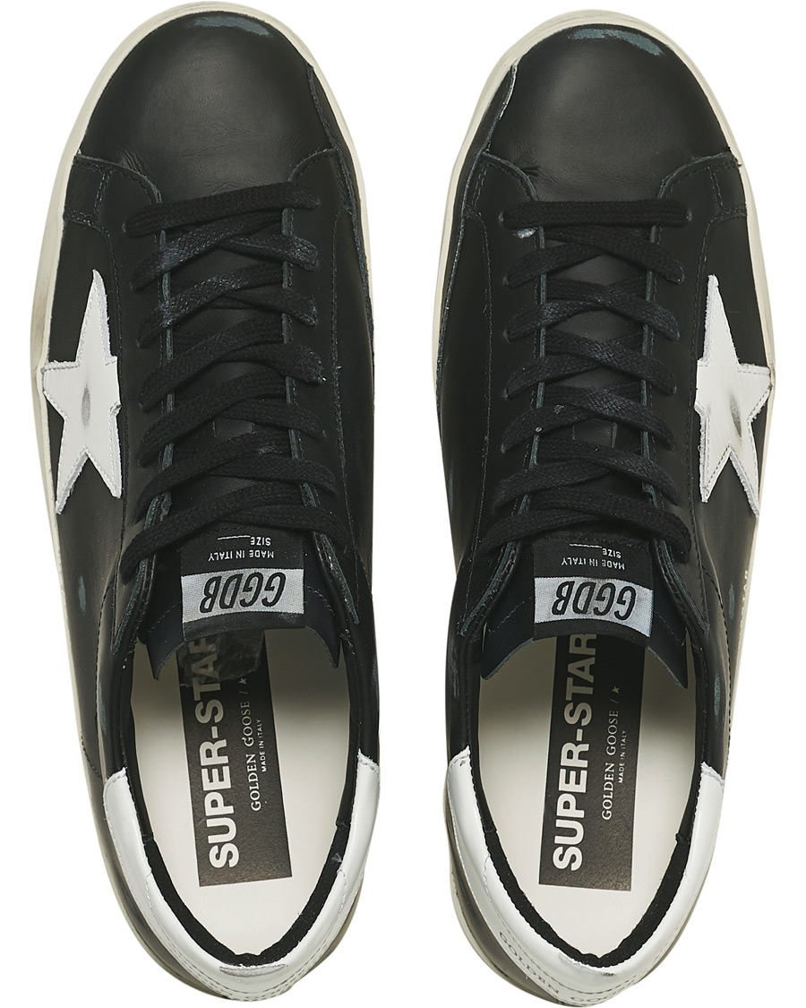 Homme | Golden Goose Deluxe Brand Super-Star Sneakers Black/White | Golden Goose | Deluxe Brand Super-Star Sneakers Black/White