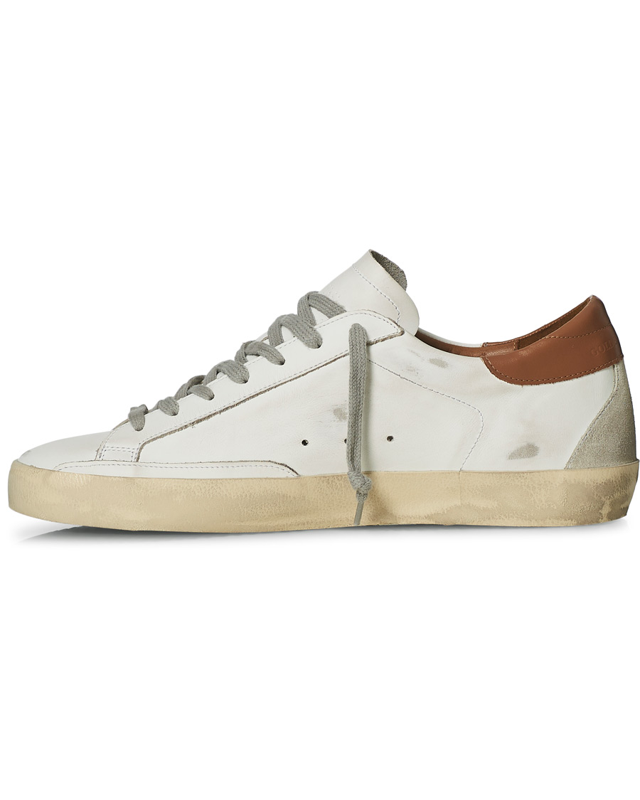 Heren | Golden Goose Deluxe Brand Super-Star Sneakers White/Brown | Golden Goose | Deluxe Brand Super-Star Sneakers White/Brown