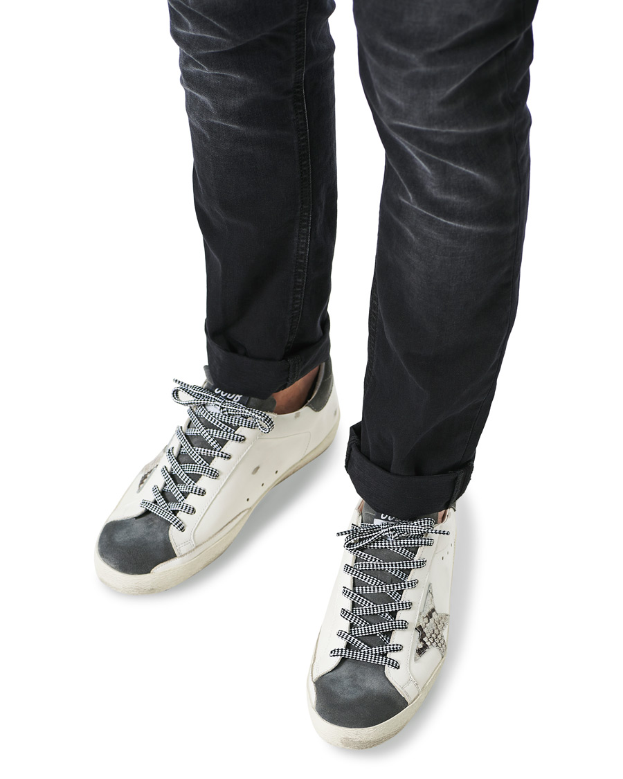 Homme | Golden Goose Deluxe Brand Super-Star Sneakers Black/White | Golden Goose | Deluxe Brand Super-Star Sneakers Black/White