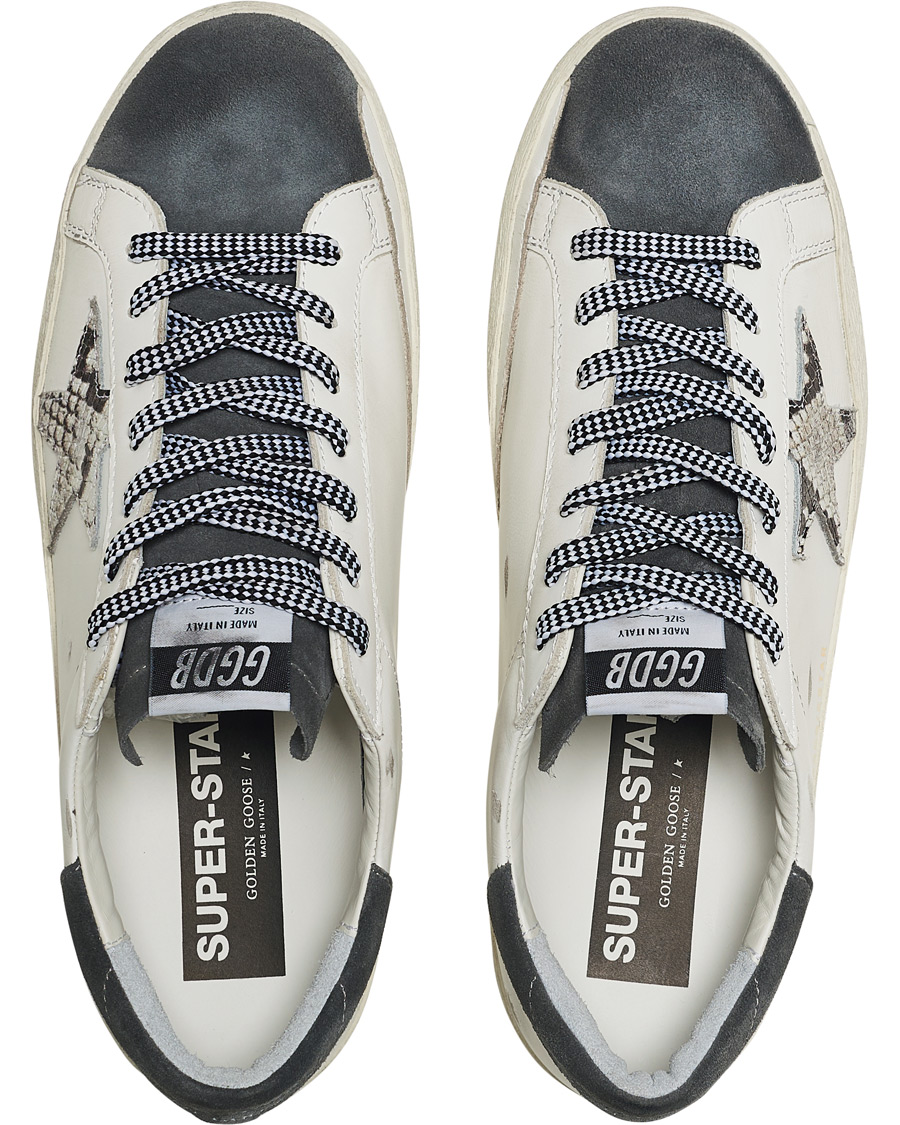 Homme | Golden Goose Deluxe Brand Super-Star Sneakers Black/White | Golden Goose | Deluxe Brand Super-Star Sneakers Black/White