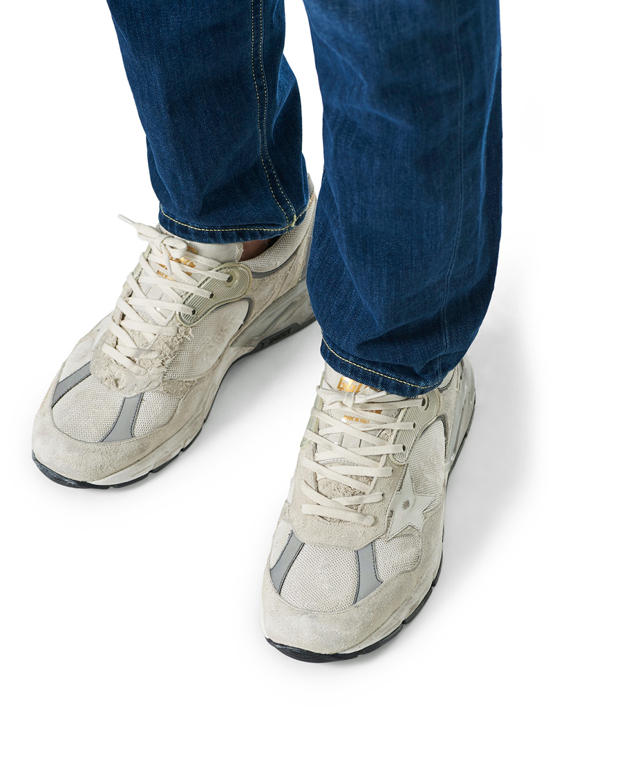 Homme | Golden Goose Deluxe Brand Running Dad Sneakers White/Silver | Golden Goose | Deluxe Brand Running Dad Sneakers White/Silver