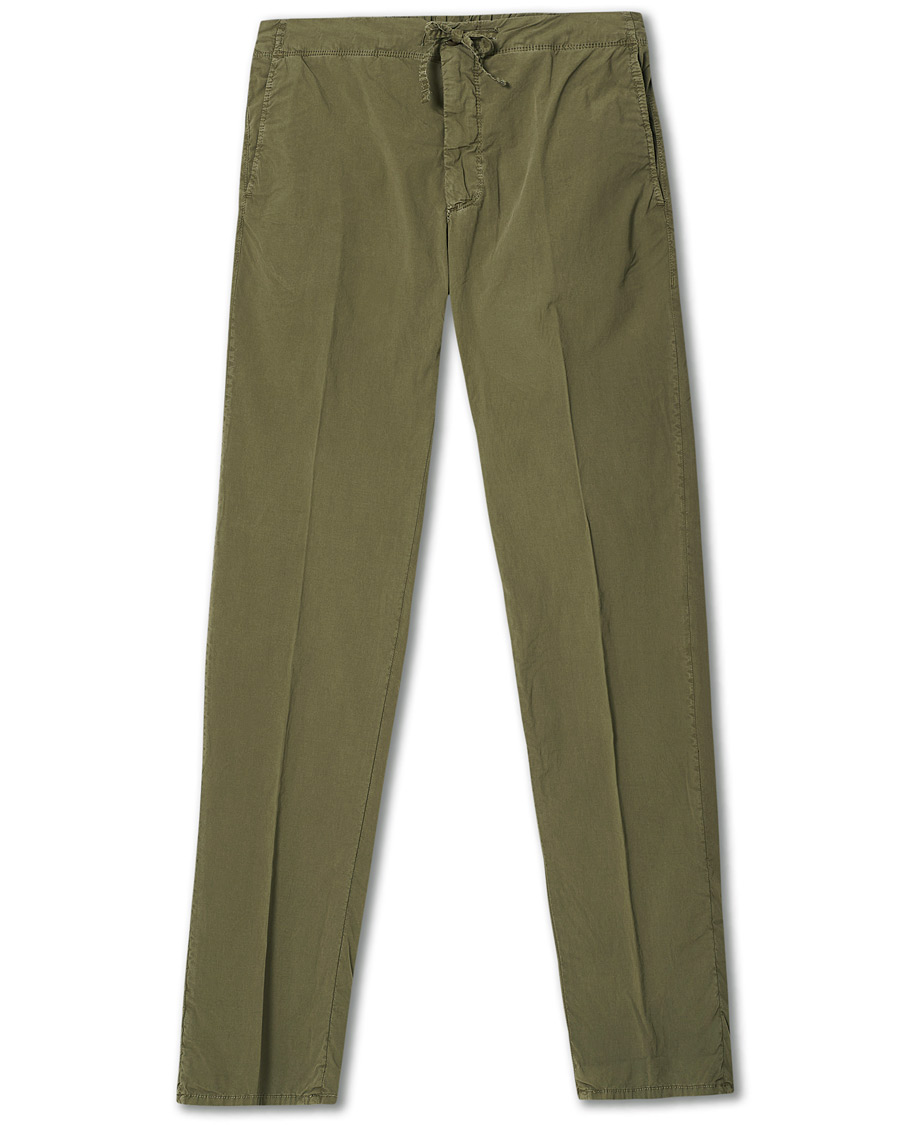 Homme | Pantalons | Incotex | Leisure Fit Drawstring Pants Olive