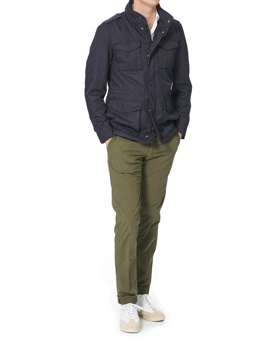 Homme | Pantalons | Incotex | Leisure Fit Drawstring Pants Olive