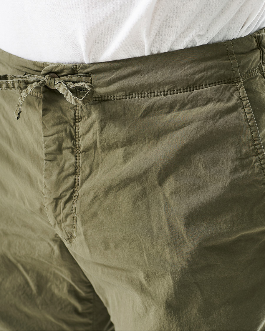 Homme | Pantalons | Incotex | Leisure Fit Drawstring Pants Olive