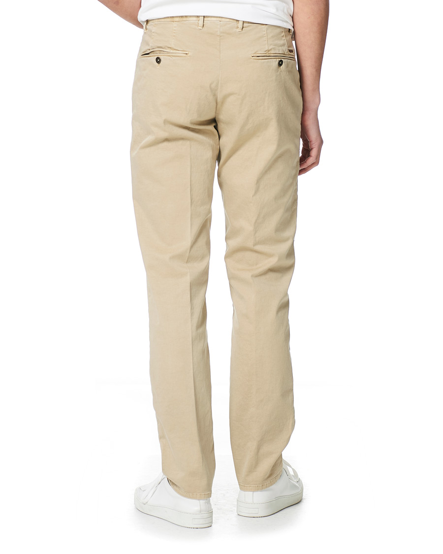 Homme | Pantalons | Incotex | Regular Fit Garment Dyed Slacks Beige