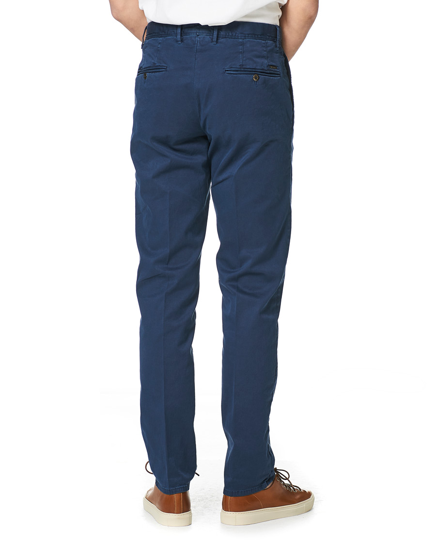 Homme | Pantalons | Incotex | Regular Fit Garment Dyed Slacks Navy
