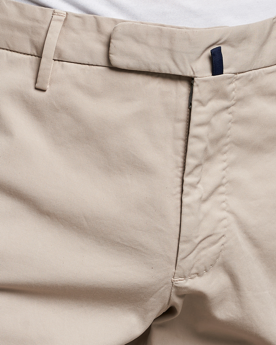 Heren | Broeken | Incotex | Slim Fit Comfort Chinos Light Grey