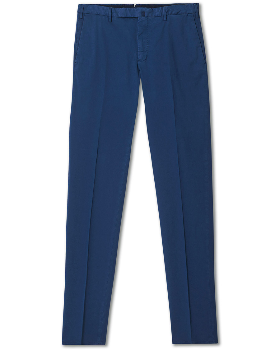 Homme | Pantalons | Incotex | Slim Fit Comfort Chinos Royal Blue