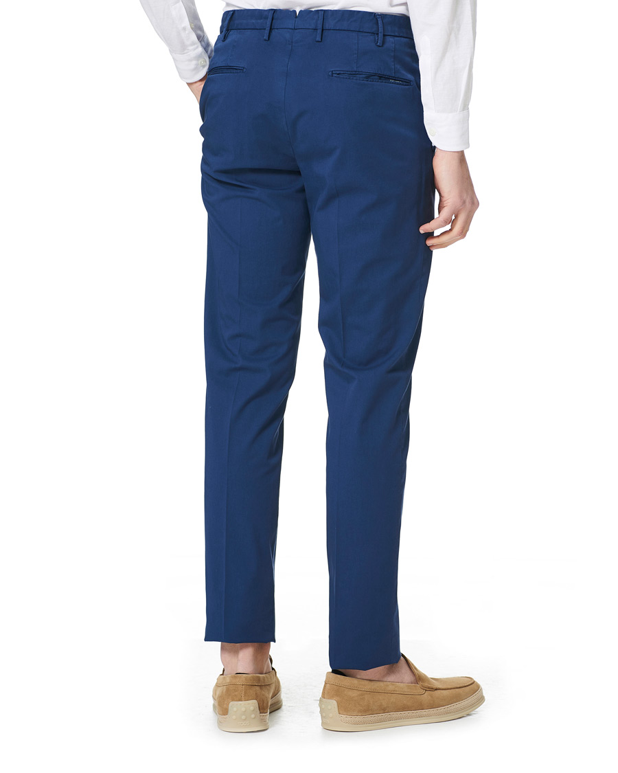 Homme | Pantalons | Incotex | Slim Fit Comfort Chinos Royal Blue