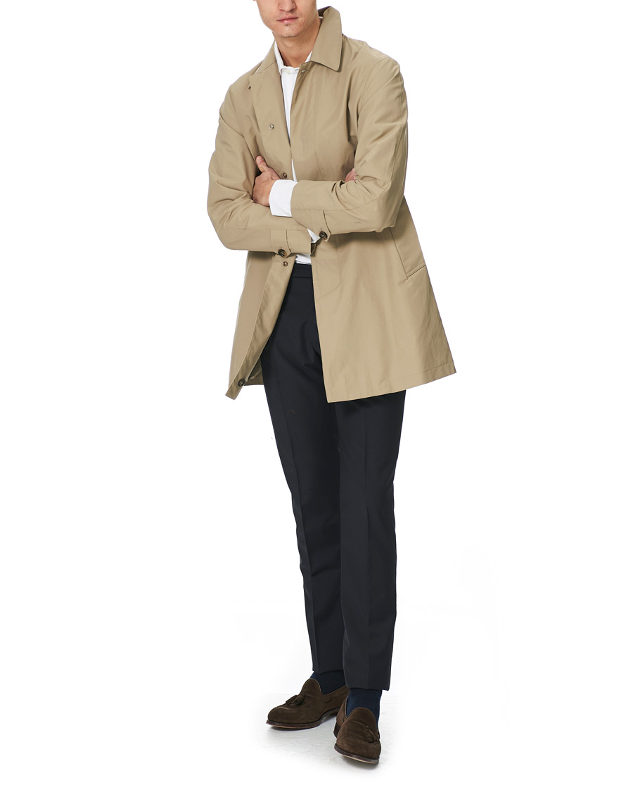 Homme | Pantalons | Incotex | Slim Fit Tropical Wool Trousers Navy