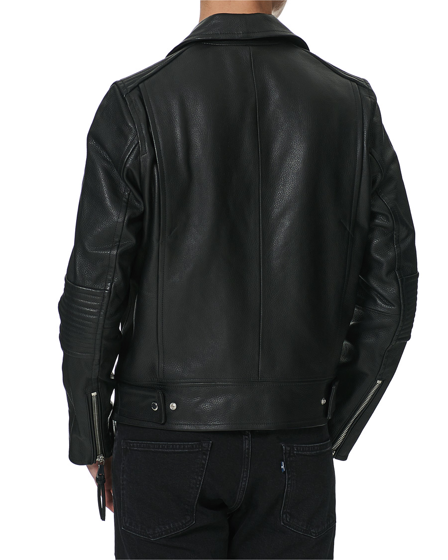 Homme | Manteaux Et Vestes | J.Lindeberg | Padish Leather Biker Jacket Black