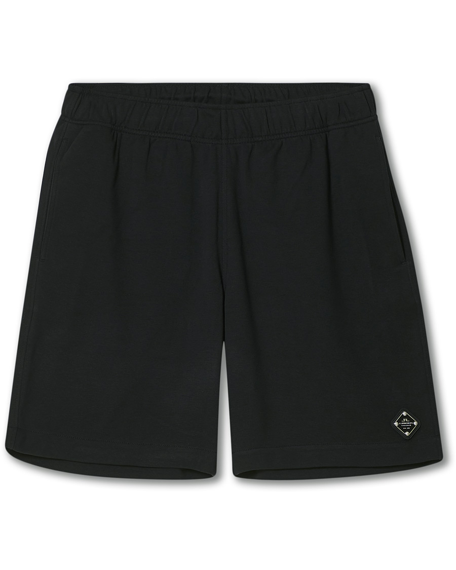 Homme | Shorts | J.Lindeberg | Ivar Interlock Logo Sweat Shorts Black