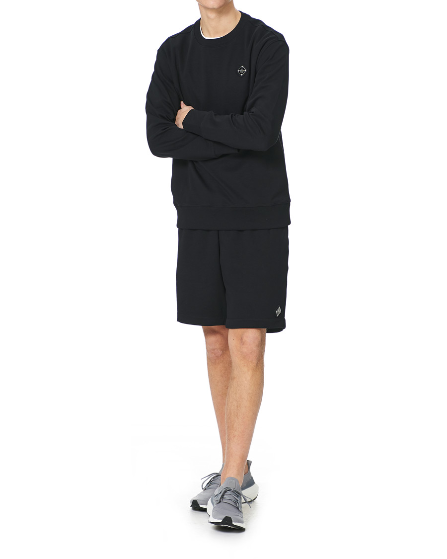 Homme | Shorts | J.Lindeberg | Ivar Interlock Logo Sweat Shorts Black