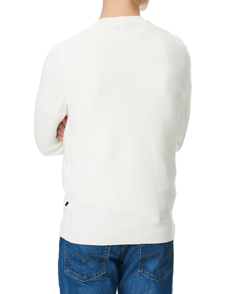 Homme | Pulls Et Tricots | J.Lindeberg | Arthur Structure Organic Cotton Crew Neck Cloud White